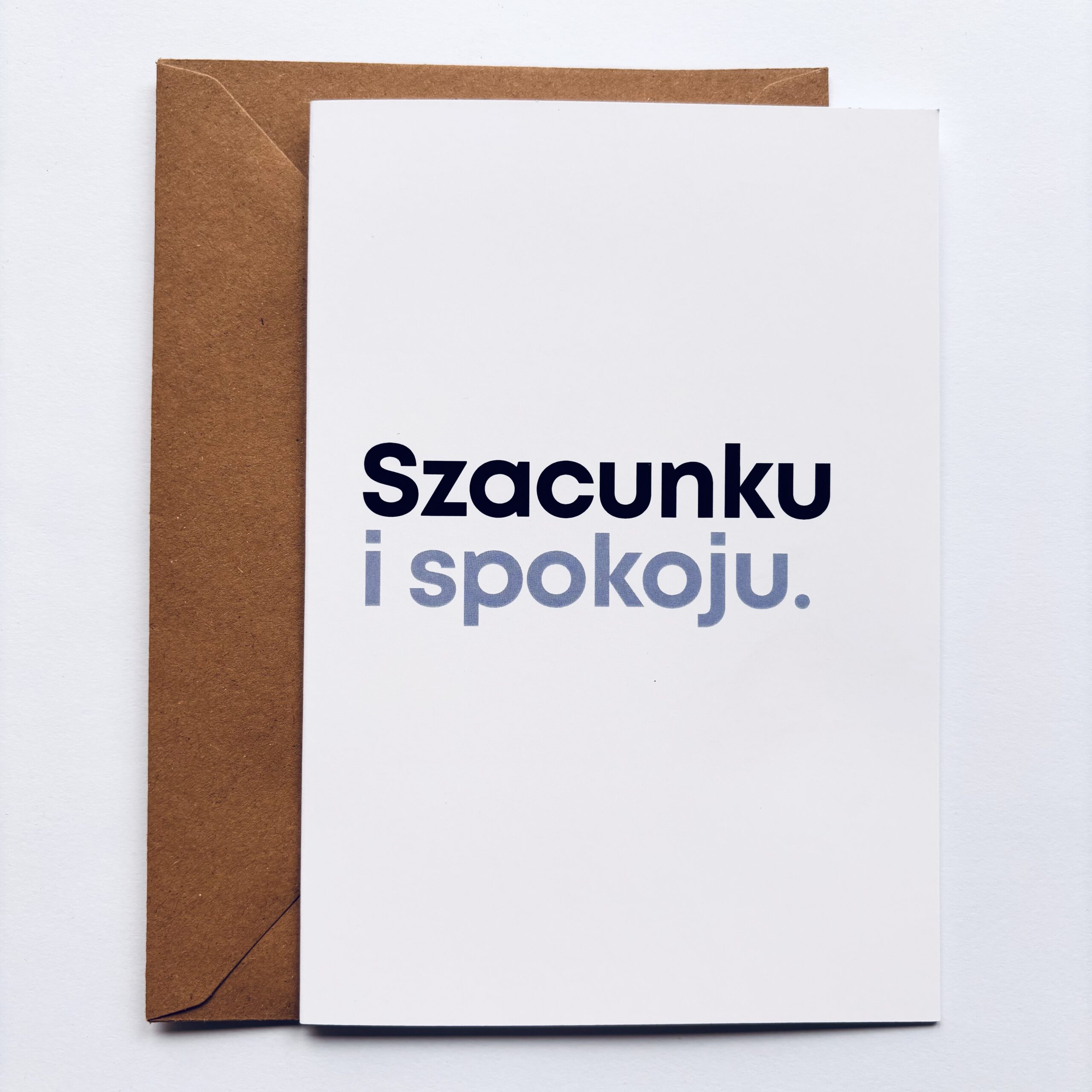 Kartka okolicznościowa "Szacunku i spokoju" - obrazek 5