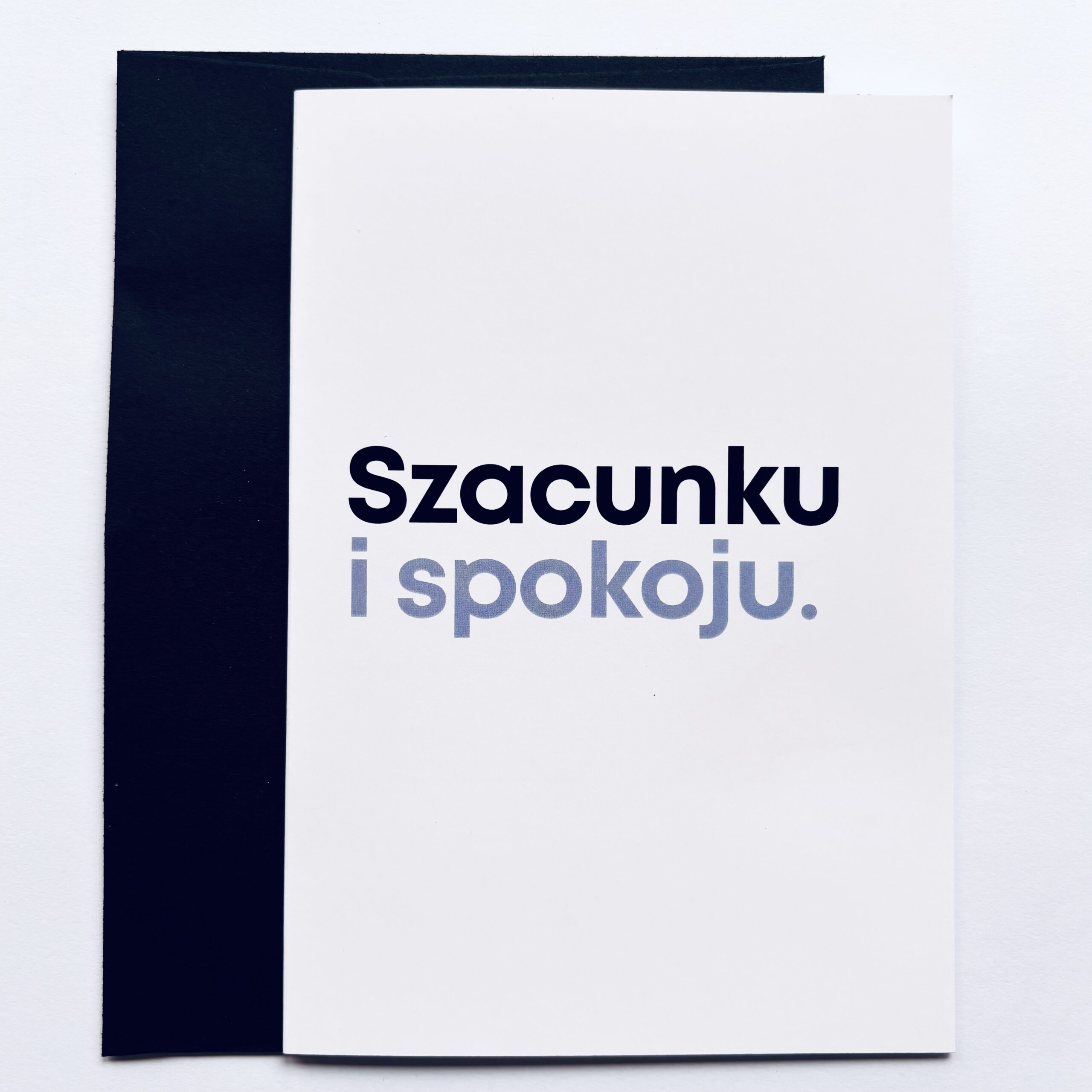 Kartka okolicznościowa "Szacunku i spokoju" - obrazek 4