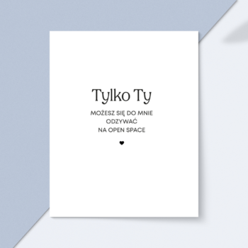 Kartka okolicznościowa "Tylko Ty..."