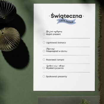 Kartka świąteczna "Świąteczna lista zadań"